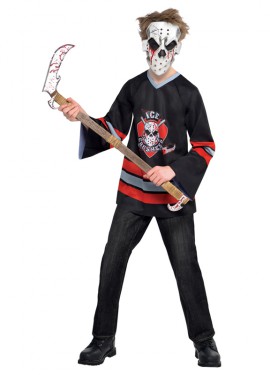 Disfraz Hockey mortal para niños y adolescentes Halloween Disfraz Hockey mortal para niños y adolescentes Halloween