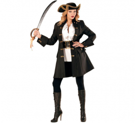 Pirate Captain Costume or Coat for Women