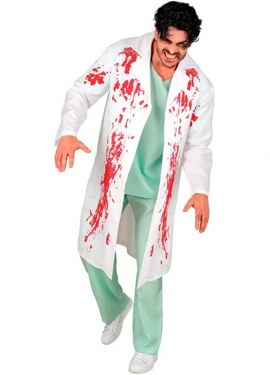 Bloody Doctor Costume or Gown for Adults