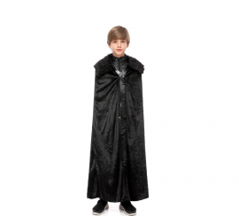 Medieval Dark Snow Knight Costume or Cape for children