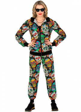 Day of the Dead Costume or Tracksuit for Adults