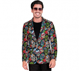 Mehrfarbige Day of the Dead-Jacke für Herren