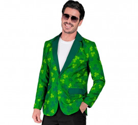 Disfraz o Chaqueta de Día de San Patricio Trébol verde para hombre