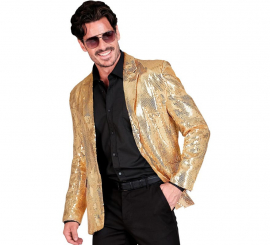 Goldene Disco-Modejacke für Herren