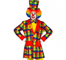 Farbenfrohes Clown Kostüm oder Jacke für Herren