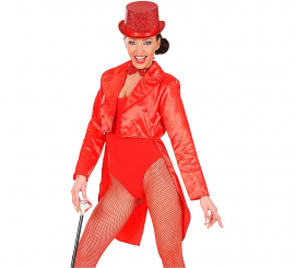 Showtime costume or tailcoat with red tail for women