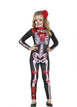 Flowery Catrina Costume or Jumpsuit for girl