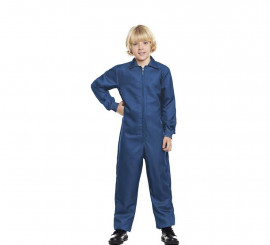 Disfraz o Mono Trabajador azul marino para niño