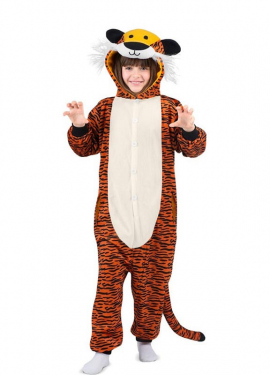 Dark Tiger Hooded Costume or Pajamas for Kids