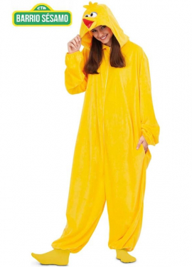 Costume o pigiama da caponata gallina di Sesame Street per adulto