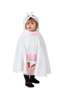 Tamanho do bebê traje ou coelho Poncho