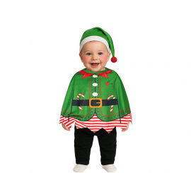 Disfraz o Poncho de Elfo para bebé