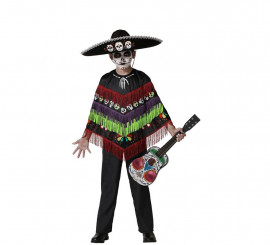 Fun Skeleton Costume or Poncho for children