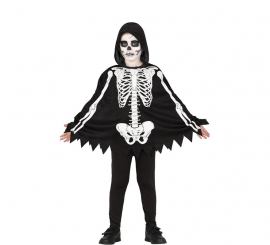 Skeleton Poncho or Costume for Kids