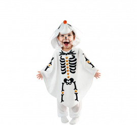 Skeleton Dog Costume or Poncho for Baby
