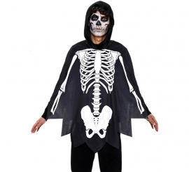 Adult Skeleton Costume or Poncho