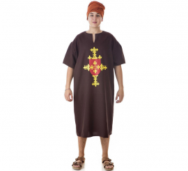 Brown Medieval Costume or Tunic with emblem for men