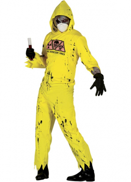 Men's Radioactive Zombie Halloween Costume