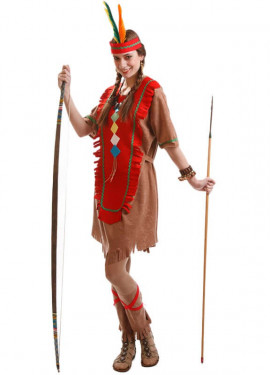 Disfraz de India Cheyenne con Vestido para mujer