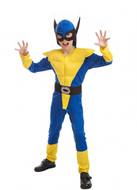 Super Yellow Wolf Costume for children