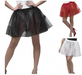 34 cm langer verstellbarer 2-Lagen-Petticoat in verschiedenen Farben
