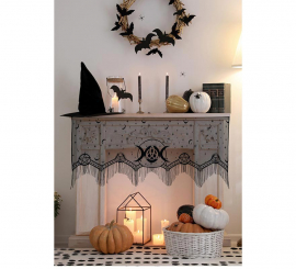 Cult Lace for Fireplace black 155x60 cm