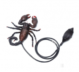 Jumping Scorpion with 14x20 cm button