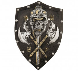 Medieval Foam Shield with Skull 48.5 cm