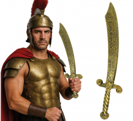 Espada Romana dorada de 55 cm