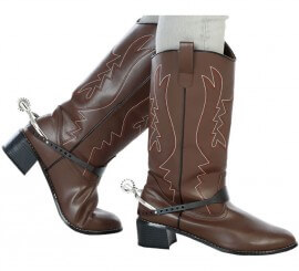 Silberne Cowboy-Sporen