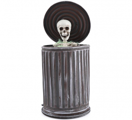 30cm Skeleton in Trash Can with Sound 30cm Skeleton in Trash Can with Sound
