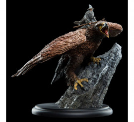 Estátua Gandalf em Gwaihir 15 cm Weta O Senhor dos Anéis