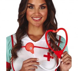 Red and White Stethoscope