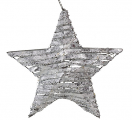 30 cm Battery Operated Fabric Star with 20 LEDs