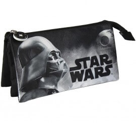 Star Wars Pencil Case with 3 Compartments 22x11 cm