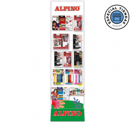 Alpino Makeup Espositore da 70 pezzi per Negozi