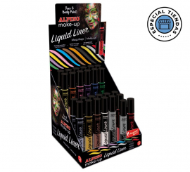 Liquid Liner Makeup Display 6 g of 24 units + 2 Free