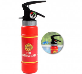 Feuerwehrmann-Feuerlöscher wirft großes rotes Wasser 23 cm