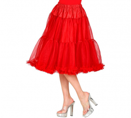 65cm Red 70s Tulle Skirt for Women