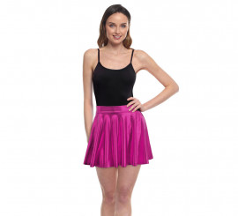 Metal fuchsia flight skirt for women