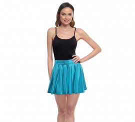 Metal turquoise flight skirt for women