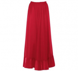 Red Sevillana Rehearsal Skirt for girls