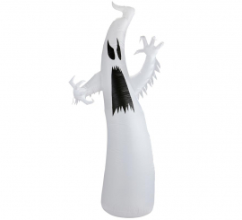 Fantasma Auto Inflável de Halloween com Iluminação de 244 cm