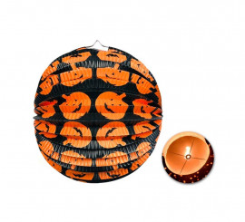 Farol Calabaza Calabazas felices con soporte de 22x25 cm