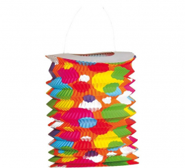 Tubular Lantern with Polka Dots 20 x 16 cm