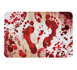 Bloody Footprints Doormat 60x40 cm