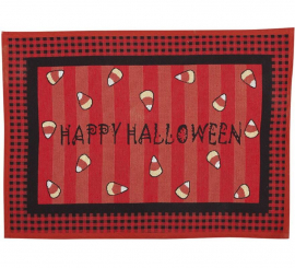 Red Happy Halloween Doormat 67x49 cm