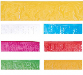 Plastic fringes in various colors 25 m