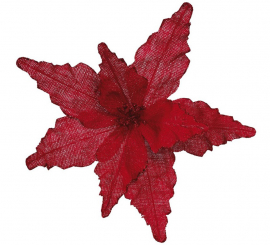 35 cm rote Weihnachtsblume