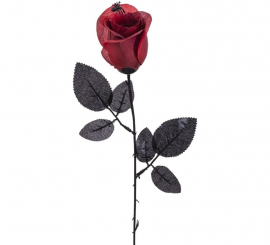 Red flower with spider 43 cm
